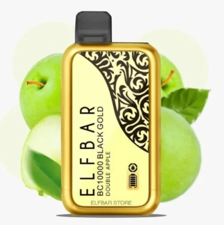 Pod descartable ElfBar BC10000 Black Gold Green Apple Ice