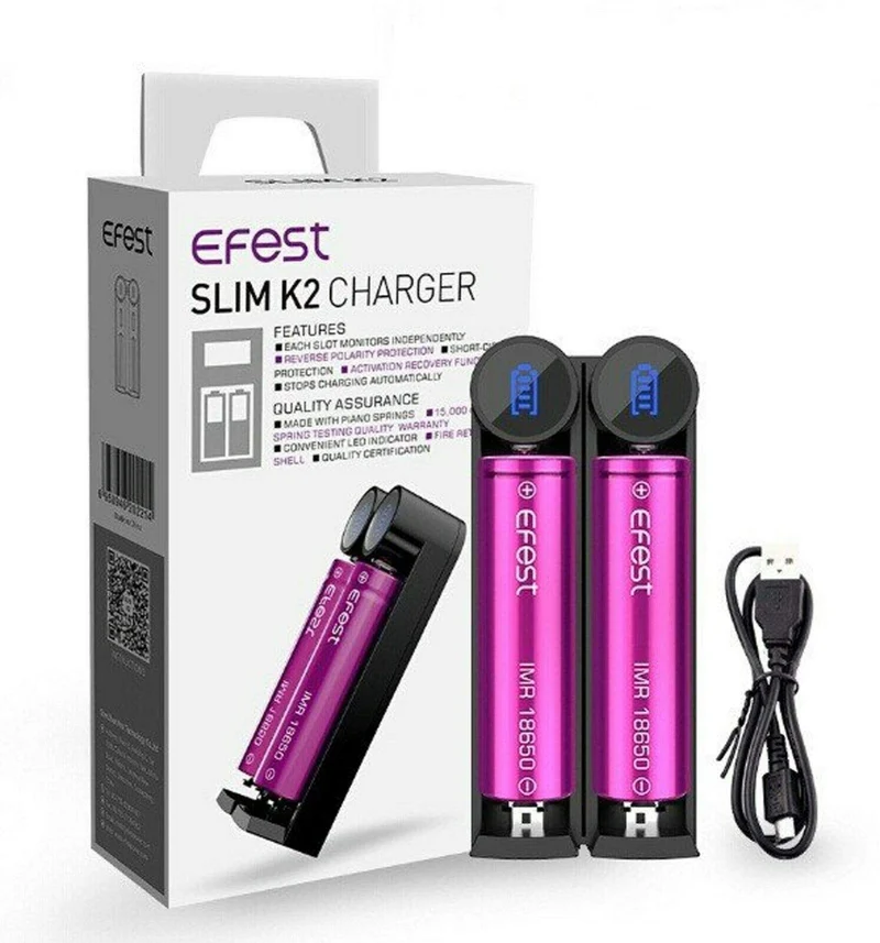 Cargador Efest SLIM K2
