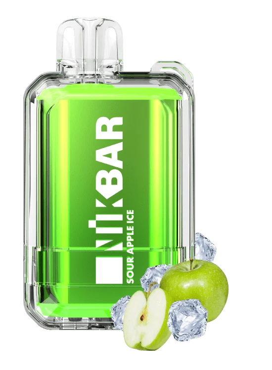 Pod descartable Nikbar Sour Apple Ice 12000 puffs