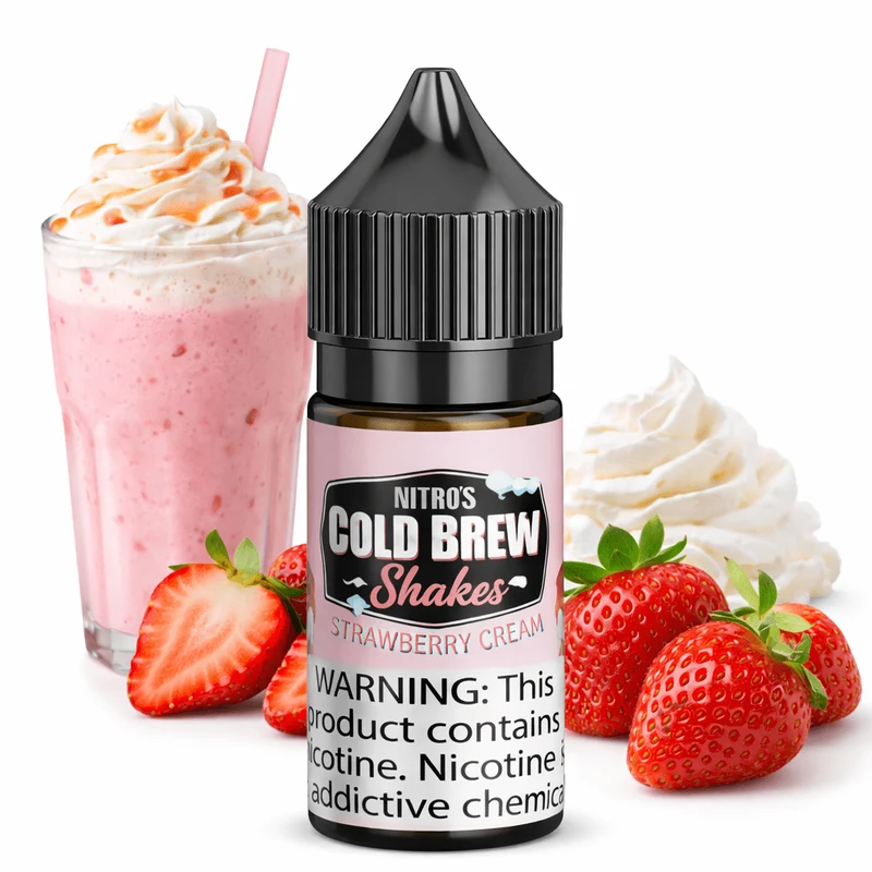 Líquido Cold Brew Salt Nic Strawberry Cream 30ml