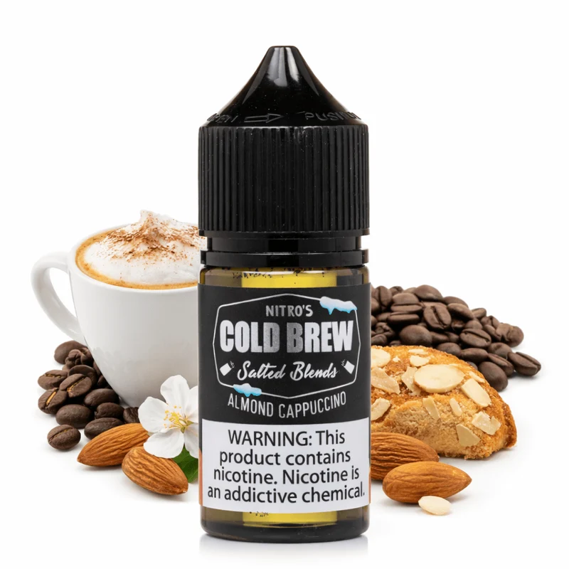 Líquido Cold Brew Salt Nic Almond Cappuccino 30ml