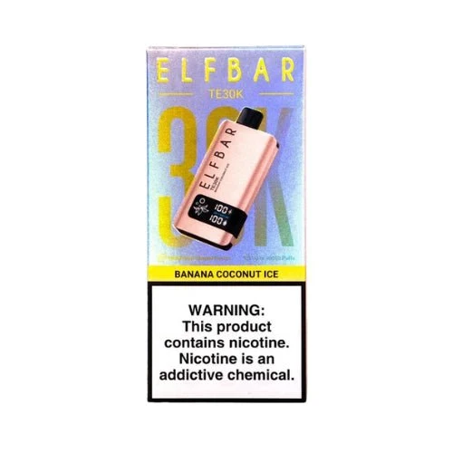 Pod descartable ElfBar TE30000 puffs Banana Coconut Ice