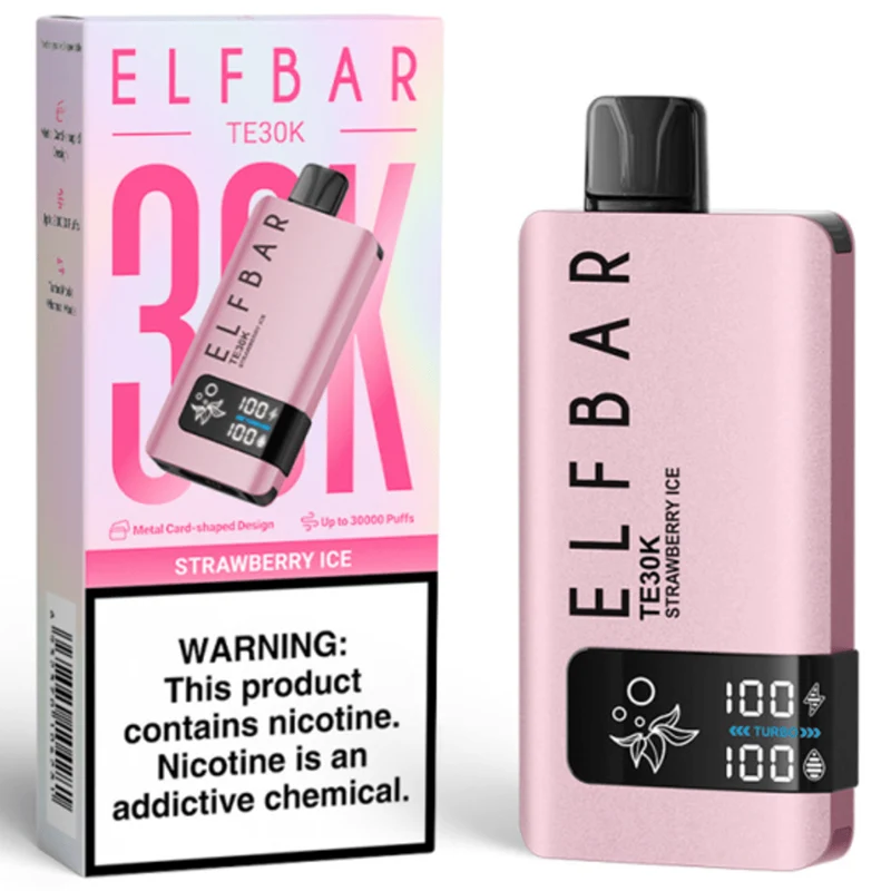 Pod descartable ElfBar TE30000 puffs Strawberry Ice