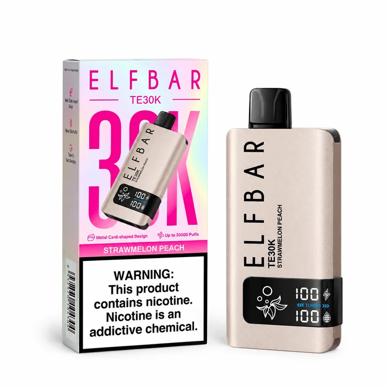 Pod descartable ElfBar TE30000 puffs Strawmelon Peach