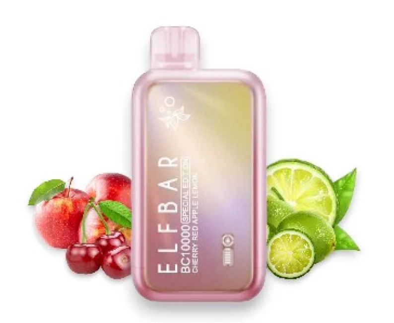Pod descartable ElfBar Cherry Red Apple Lemon BC10000 Puffs