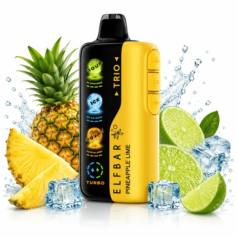 Pod descartable ElfBar TRIO 40000 Puffs Pineapple Lime
