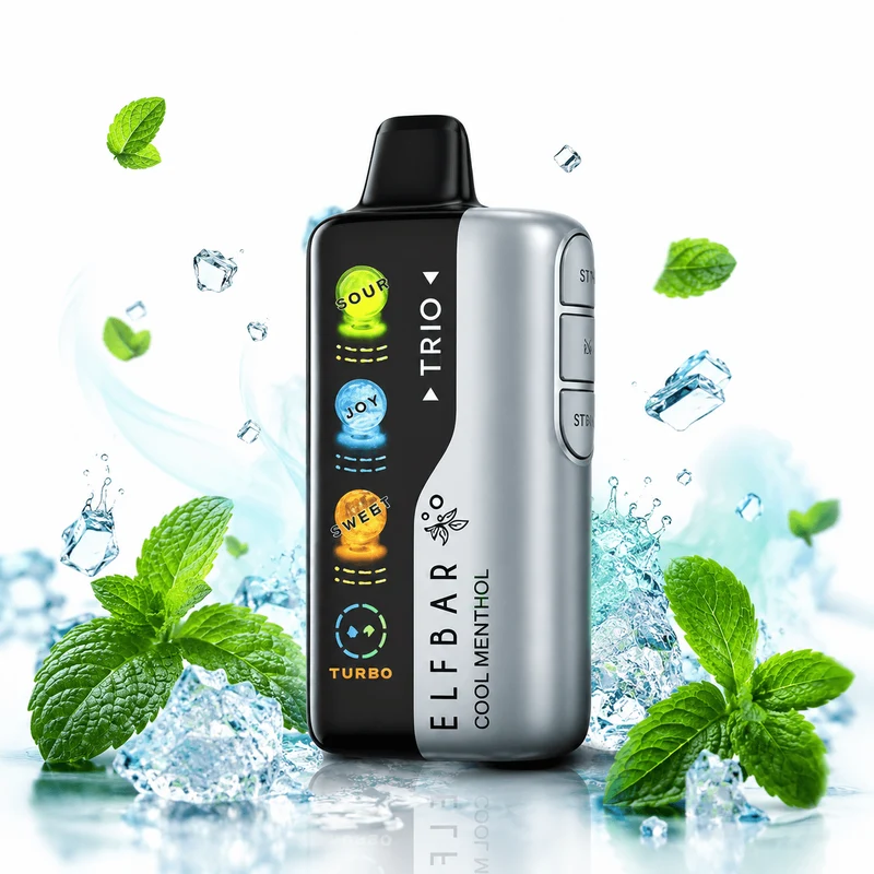 Pod descartable ElfBar TRIO 40000 Puffs Cool Menthol