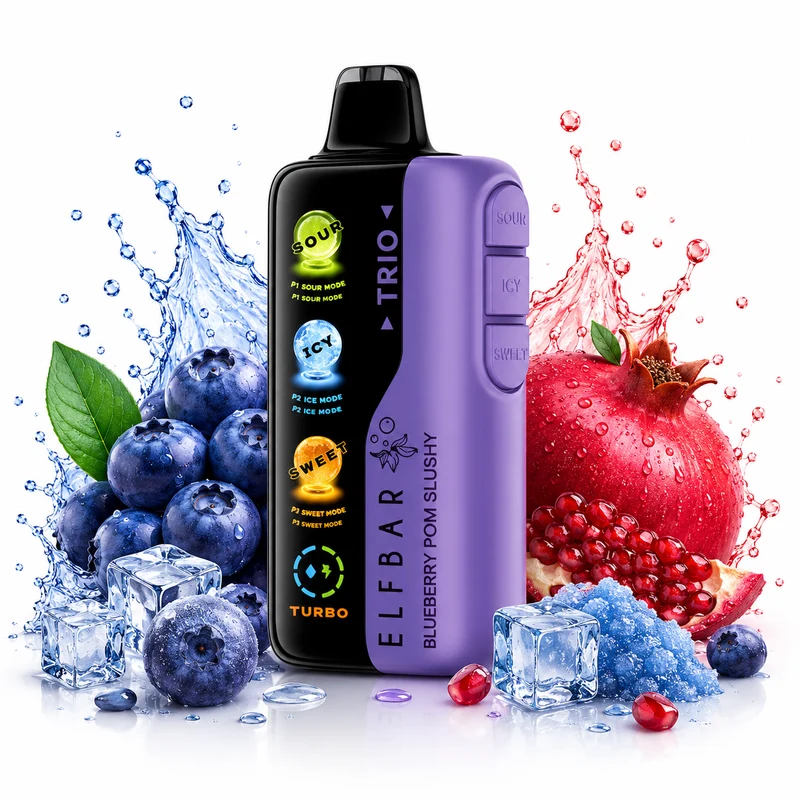 Pod descartable ElfBar TRIO 40000 Puffs Blueberry Pom Slushy