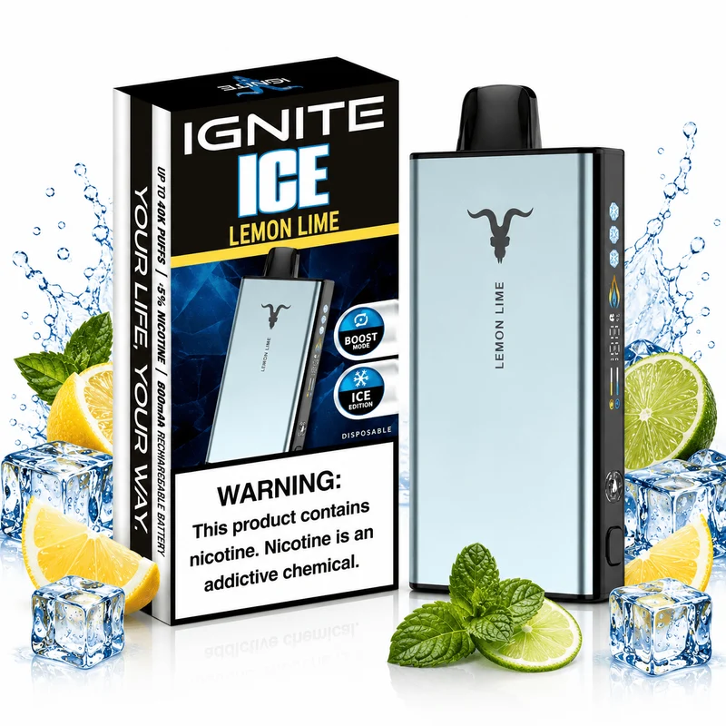 Pod descartable Ignite V400 40000 puffs Ice Lemon Lime