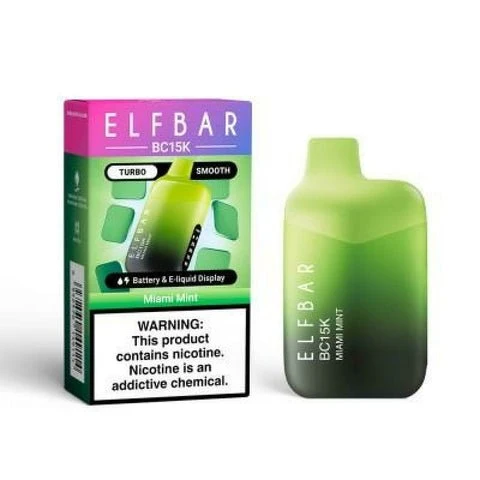 Pod descartalbe Elfbar BC15000 Miami Mint