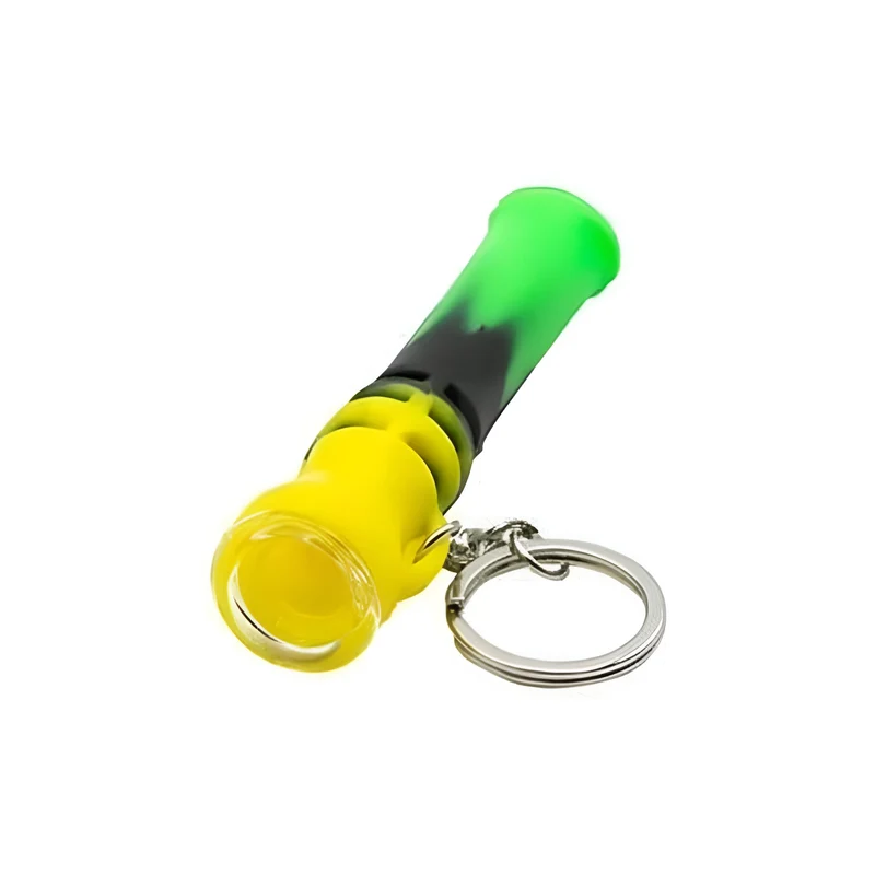 Pipa de Silicona con Llavero | Ultra Portátil, Irrompible — Bloommart Colombia
