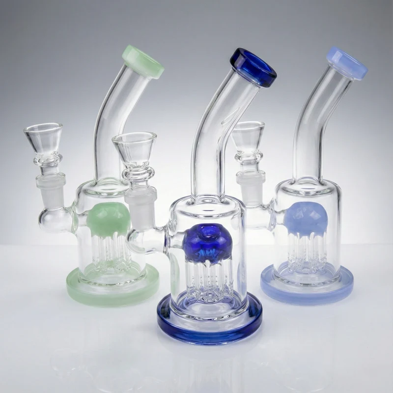 BONG DE VIDRIO CON PERCOLADOR ÁRBOL - 18CM