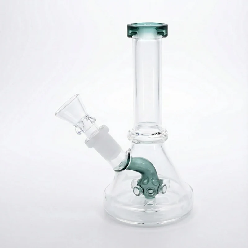 Mini Bong de Vidrio 15 cm — Compacto y Portátil