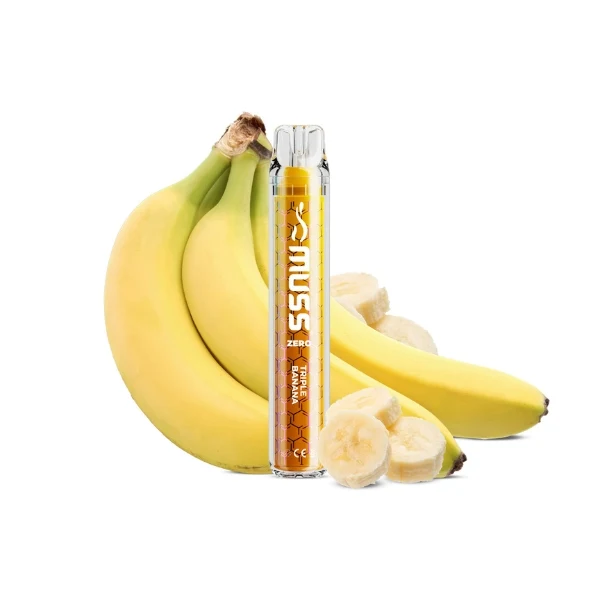 Muss Crystal 800 Puffs Triple Banana Sin Nicotina