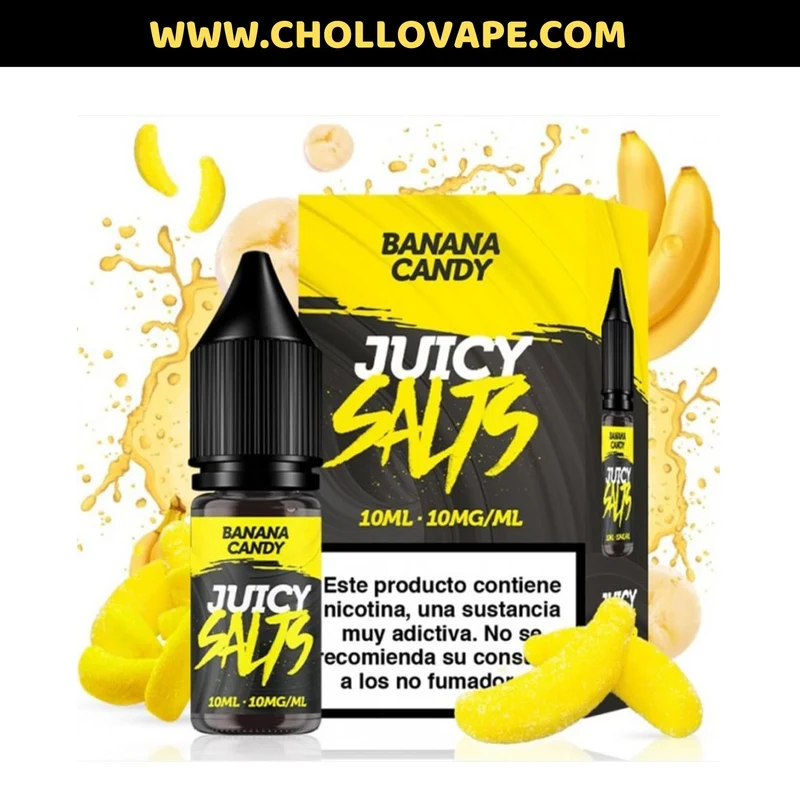 Juicy Salts - Banana Candy 10ml Sales de Nicotina