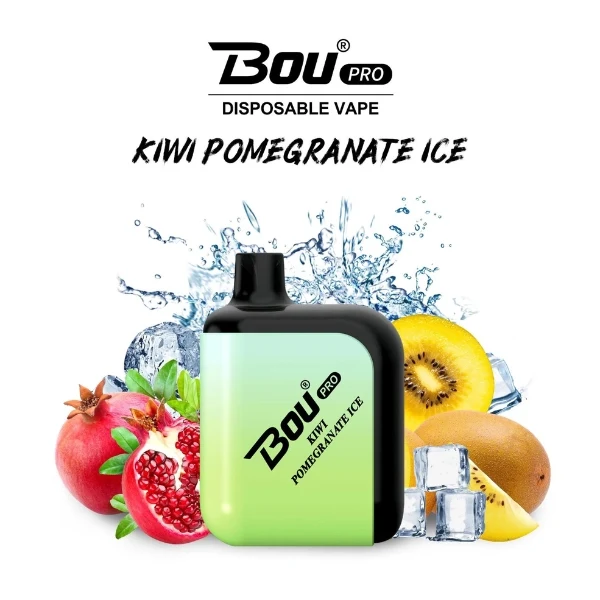 Bou Pro 7000 Puffs Kiwi Pomegranate 0% Nic.