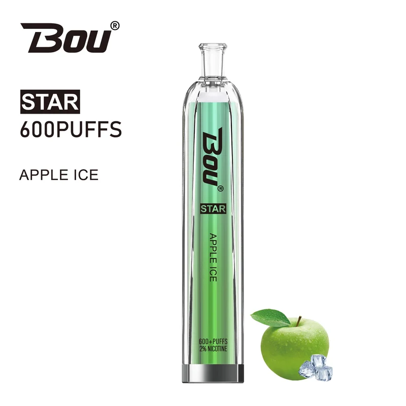 Vaper Desechable Bou Star 600 Puffs Apple Ice