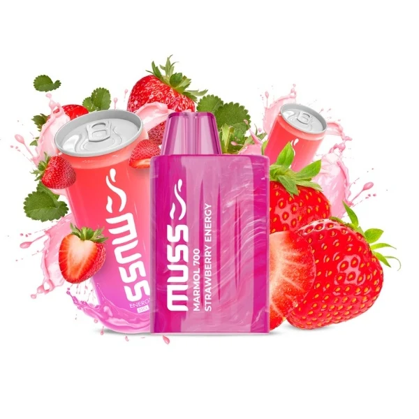 Muss Mármol 700 Puffs Strawberry Energy