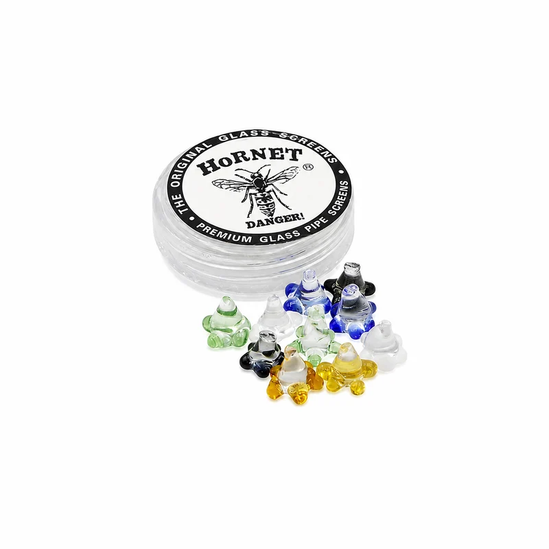 Filtros de Vidrio para Pipas y Bongs HORNET — 10 Unidades