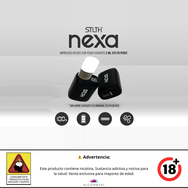 STLTH Nexa — Dispositivo Recargable de 650 mAh para Pods STLTH de 2 mL