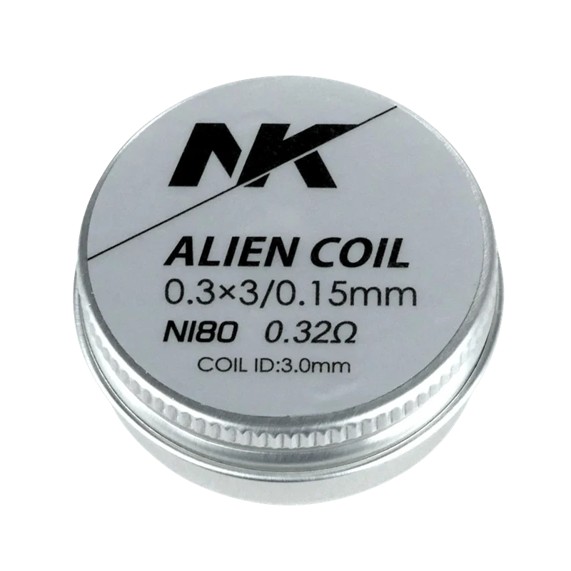 Coils NK Ni80 Alien Vll prearmadas (6 unidades por pack)