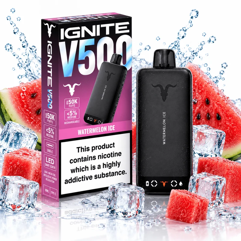 Pod descartable Ignite V500 50000 puffs Watermelon Ice
