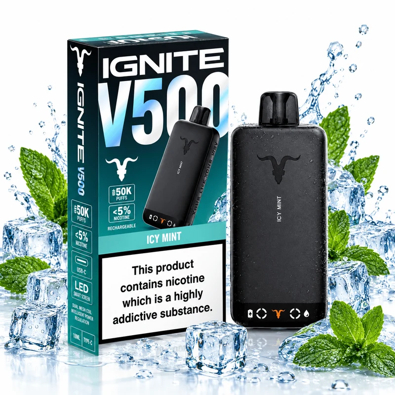 Pod descartable Ignite V500 50000 puffs Icy Mint
