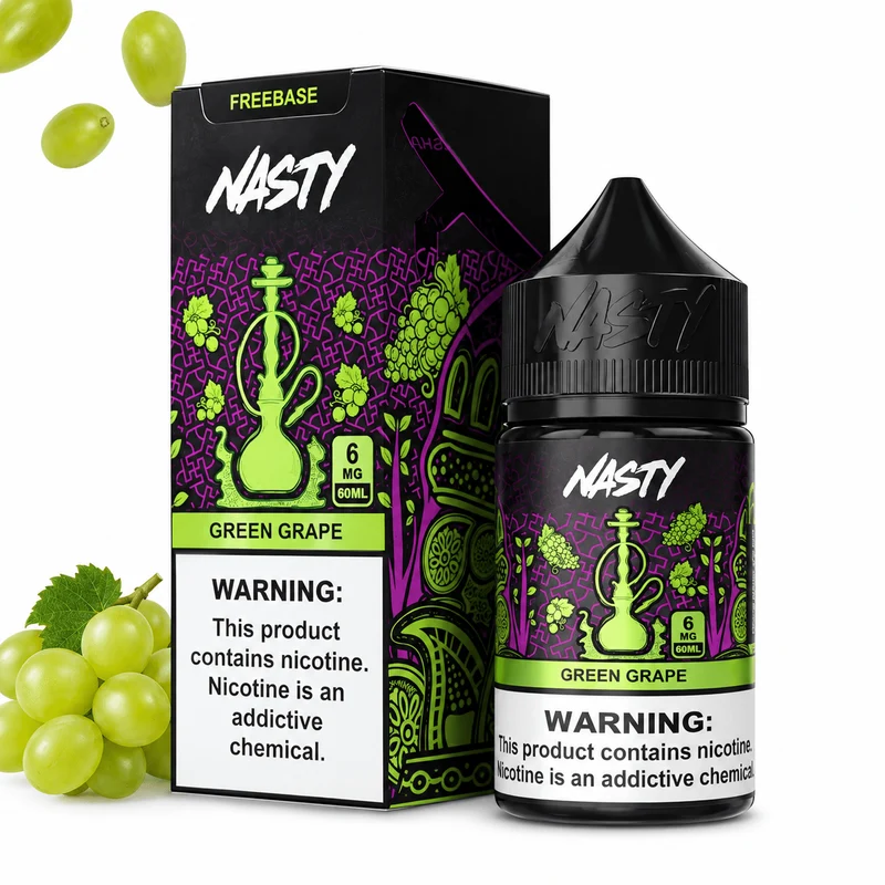 Líquido Nasty Green Grape Shisha 60ml