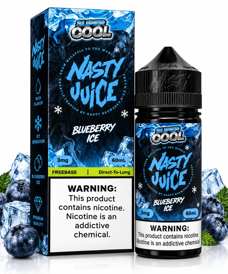 Líquido Nasty Juice Super Cool Blueberry Ice 60ml
