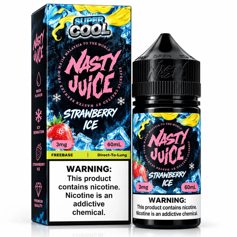 Líquido Nasty Juice Super Cool Strawberry Ice 60ml