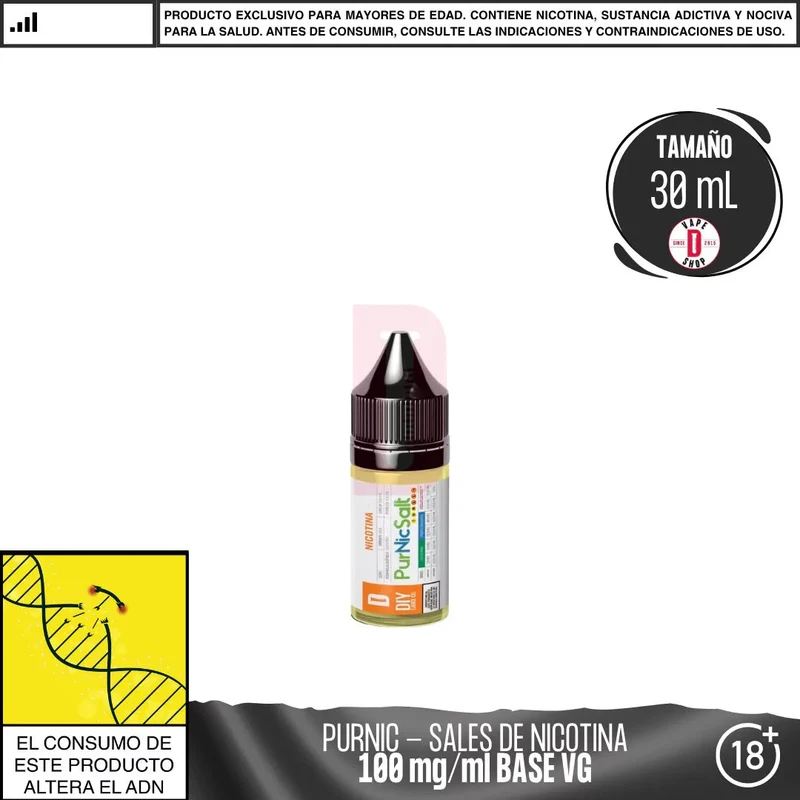 Sales de Nicotina Purnic® 100mg/ml Base VG