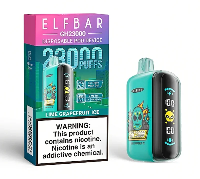 Pod descartable ElfBar Lime Grapefruit Ice GH23000 Puffs