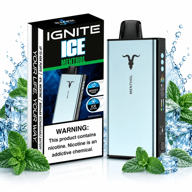 Pod descartable Ignite V400 40000 puffs Ice Menthol