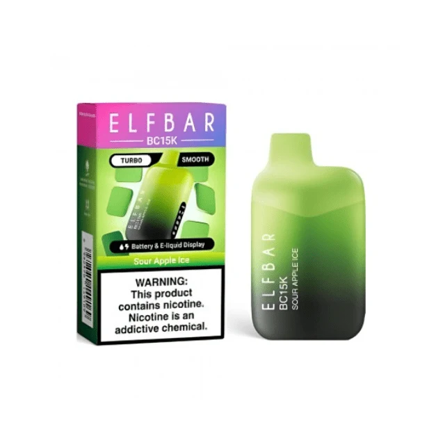 Pod descartalbe Elfbar BC15000 Sour Apple Ice