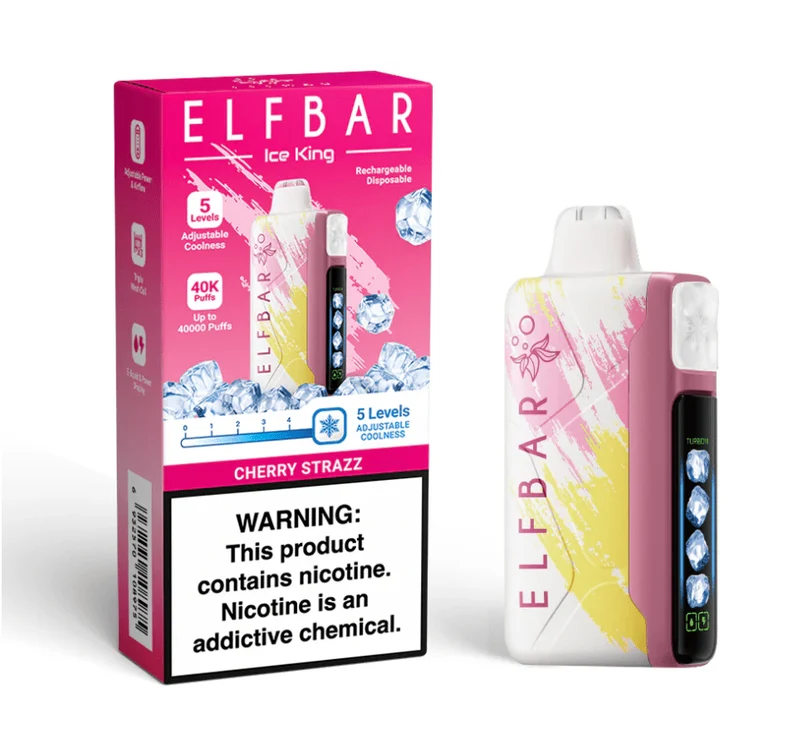 Pod descartable ElfBar Ice King 40000 Puffs Cherry Strazz