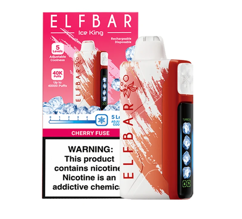 Pod descartable ElfBar Ice King 40000 Puffs Cherry Fuse