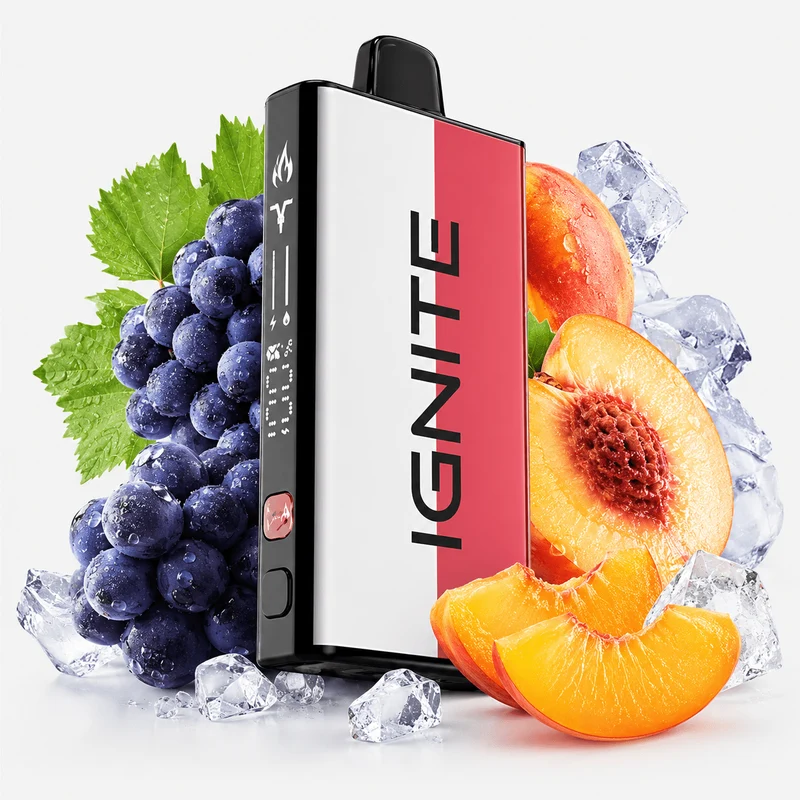Pod descartable Ignite V400 40000 puffs Mix Grape Pop / Peach Ice