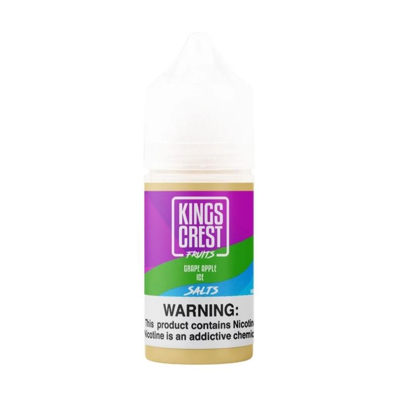 Líquido King's Crest Fruits Grape Apple Ice Salt Nic 30 ml