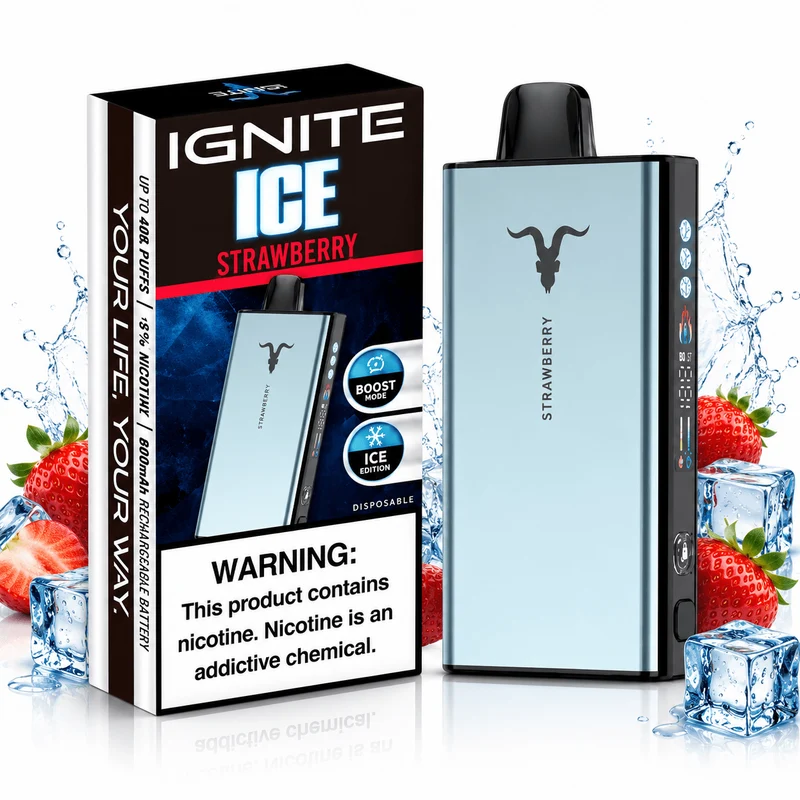 Pod descartable Ignite V400 40000 puffs Ice Strawberry