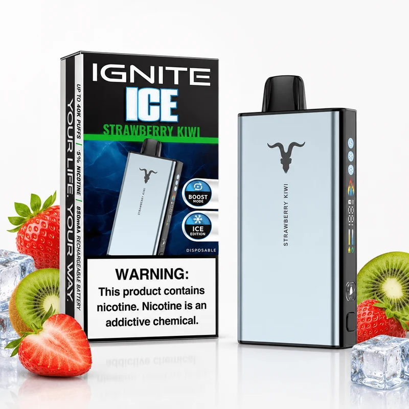 Pod descartable Ignite V400 40000 puffs Ice Strawberry Kiwi