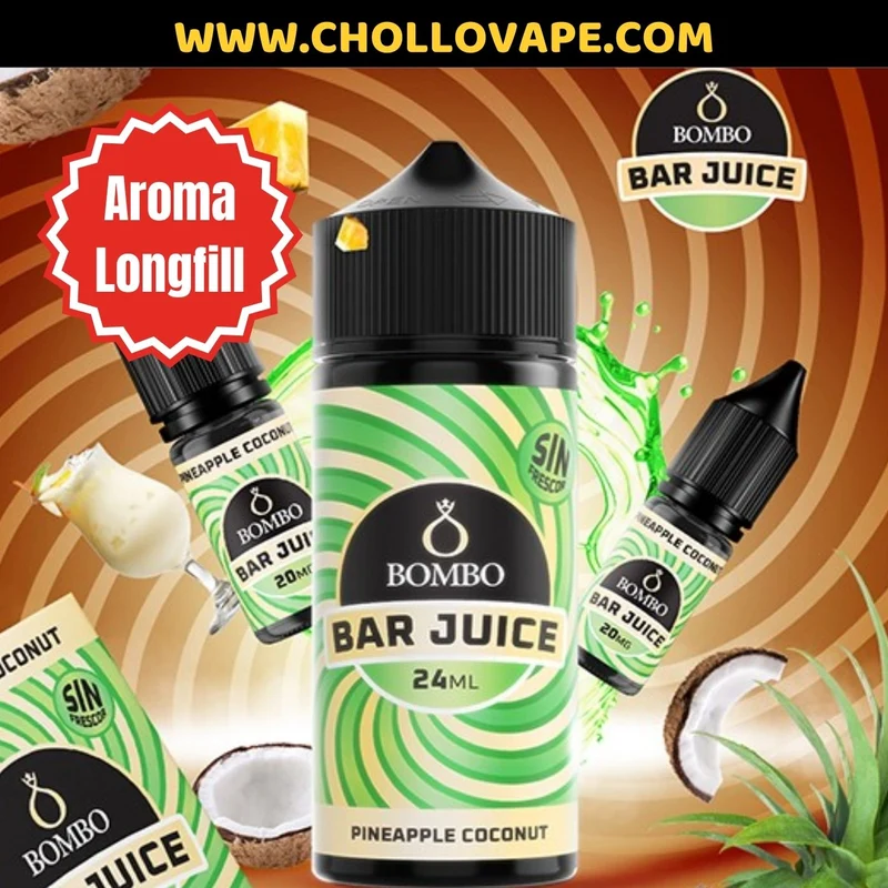 Bombo Bar Juice Aroma Longfill - Pìneapple Coconut Ice 24ml