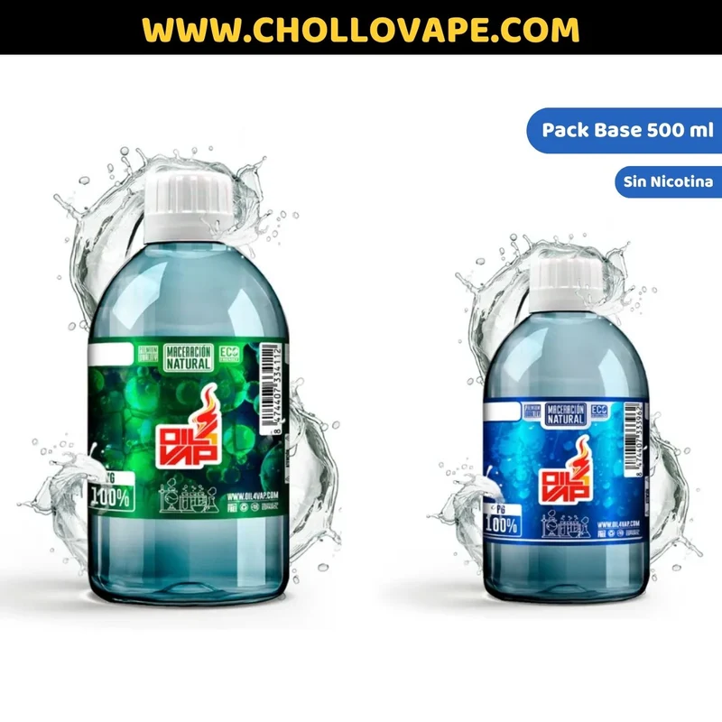 Pack Base Oil4vap 500ml Maceración Natural (Sin Nicotina)