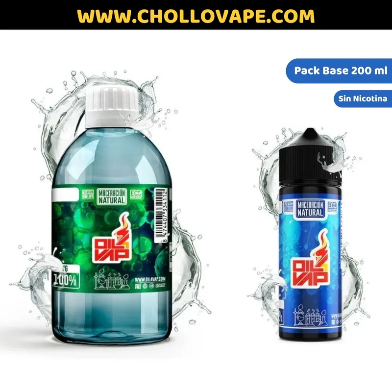 Pack Base Oil4vap 200ml Maceración Natural (Sin Nicotina)