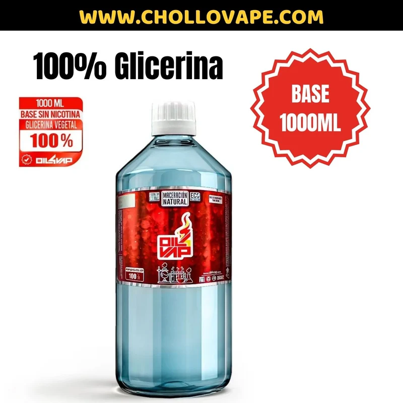 Base 1000ml Oil4vap - 100% Glicerina 1 Litro