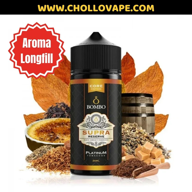 Aroma Concentrado Bombo - Supra Reserve Core Platinum Tobaccos Longfill 20 ml