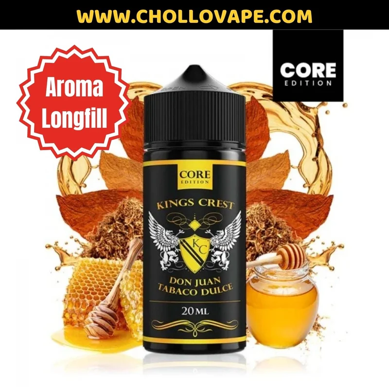 Aroma Concentrado King Crest - Don Juan Tabaco Dulce Longfill 20 ml