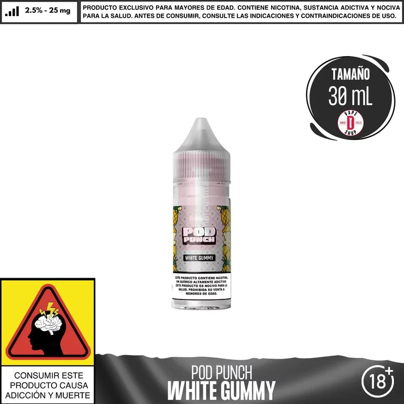 Pod Punch White Gummy Salts
