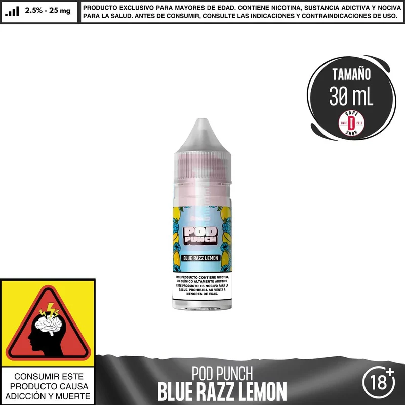 Pod Punch Blue Razz Lemon Salts