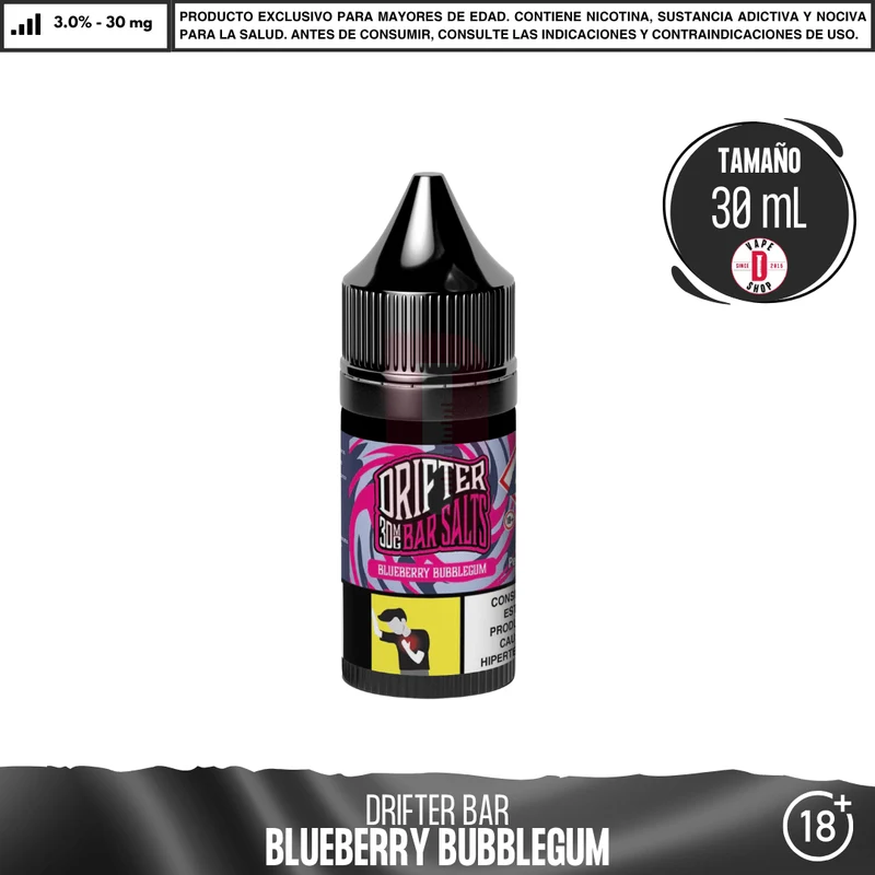 Drifter Bar Blueberry Bubblegum Salts