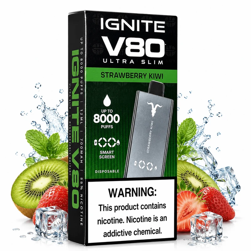 Pod Descartable Ignite V80 Ultra Slim Strawberry Kiwi
